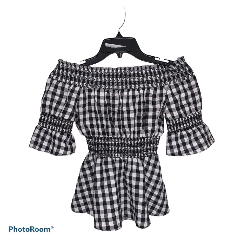 URBAN Outfitters Checkered Crop Top XS Dx